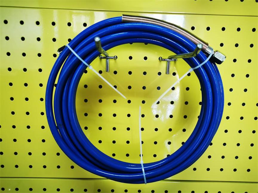 MFSY-4020：蓝色钢丝防爆高压管（配加固螺母）