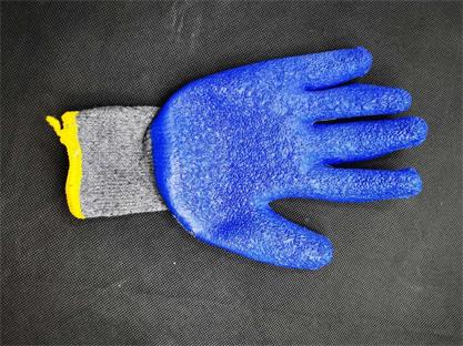 XA1020-蓝灰棉织手套（皱纹型）